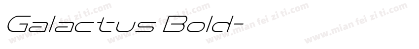 Galactus Bold字体转换